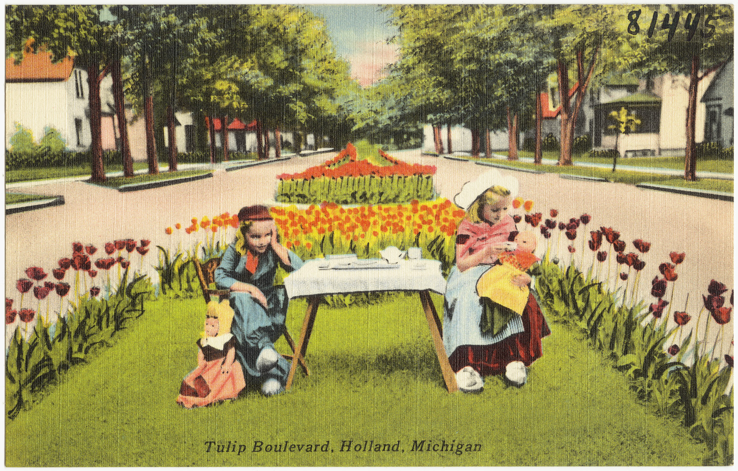 Tulip Festival fields in full bloom, Holland Michigan